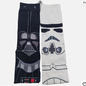 NWT DISNEY STAR WARS Unisex Darth Vader and Storm Trooper Sock Set Gift Set Mens